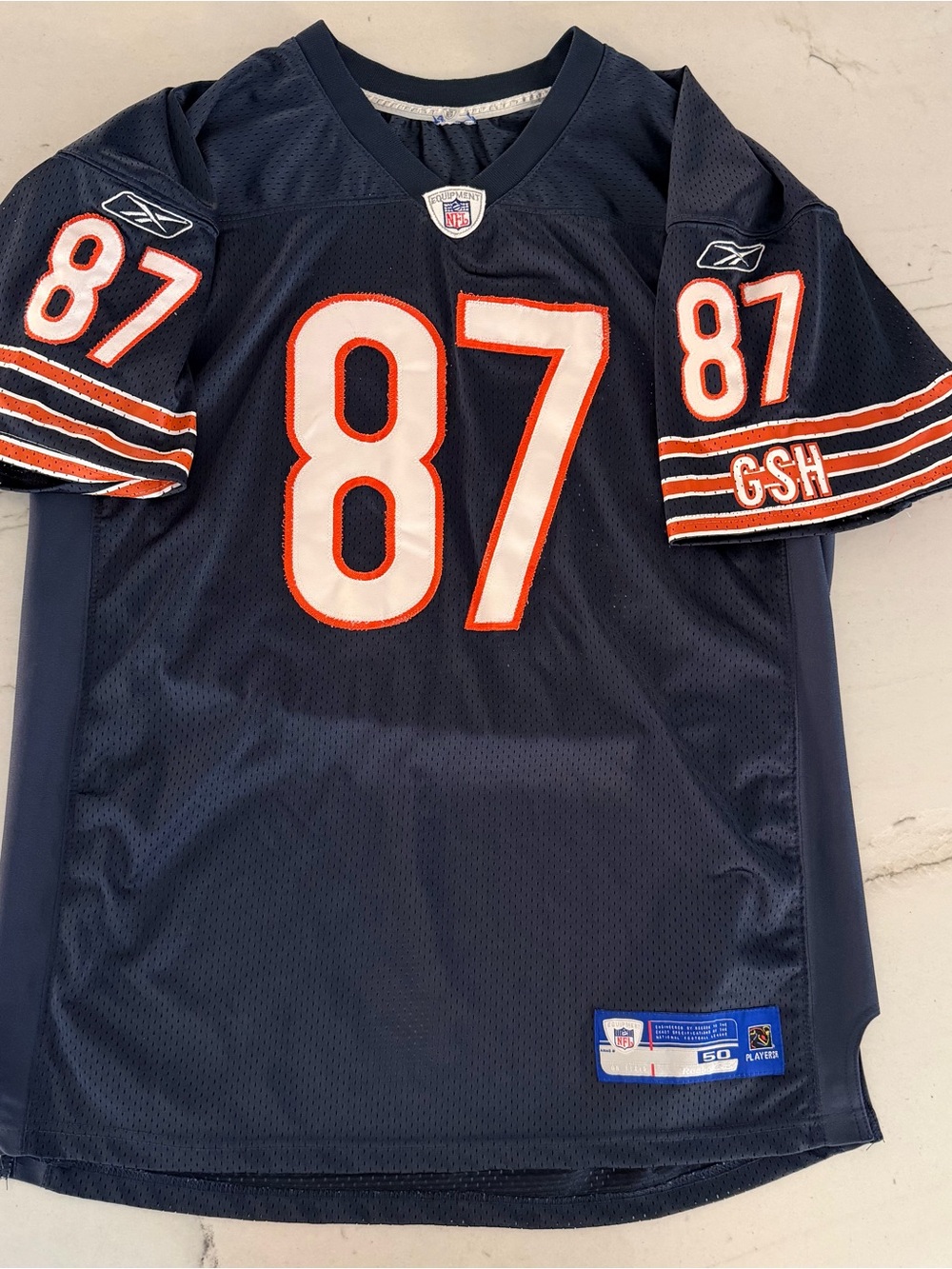 VTG NFL Reebok Chicago Bears Muhsin Muhammad Jersey 87 Mens XL (50) Blue
